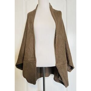 Los Angeles Boutique Shawl Cardigan Knit Sweater Drape Cape Boho Slouchy Cozy M